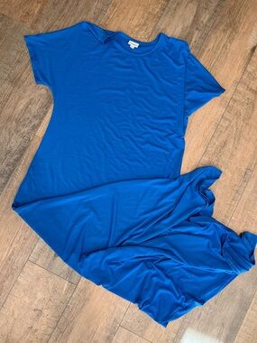 LuLaRoe Solid Royal Blue Maxi Dress